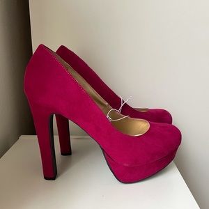 Sexy Fuchsia Platform Heels - Never Worn